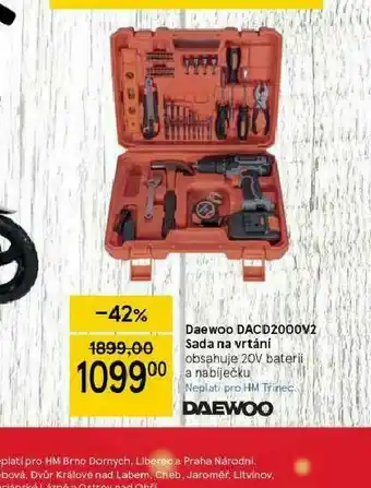 Tesco Daewoo sada na vrtání nabídka
