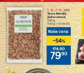 Tesco Tesco mandle jádra natural nabídka