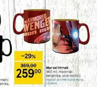 Tesco Marvel hrnek nabídka