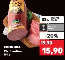 Kaufland CHODURA Pivní salám nabídka