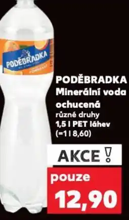 Kaufland PODĚBRADKA Minerální voda ochucená nabídka