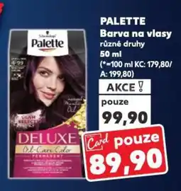 Kaufland PALETTE Barva na vlasy nabídka