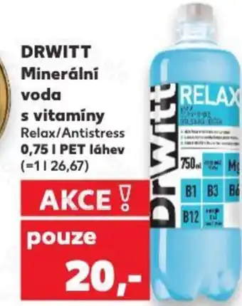 Kaufland DRWITT Minerální voda s vitamíny nabídka