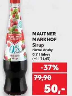 Kaufland MAUTNER MARKHOF Sirup nabídka