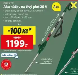 Lidl Aku nůžky na živý plot 20 V Aku nabídka