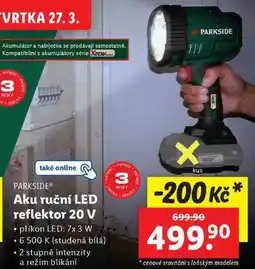 Lidl Aku ruční LED reflektor 20 V nabídka