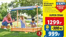 Lidl DĚTSKÉ KRYTÉ PÍSKOVIŠTĚ nabídka