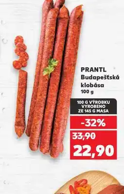 Kaufland Budapešťská klobása nabídka