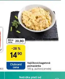 Tesco Vajíčková bagetová pomazánka nabídka
