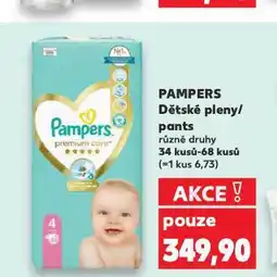 Kaufland Pampers dětské plenky nabídka