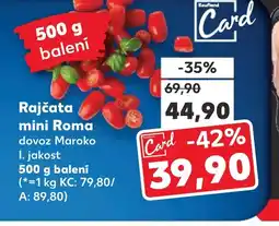 Kaufland Rajčata mini Roma nabídka