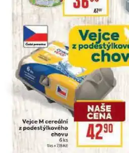Billa Vejce M cereální z podestýlkového chovu 6ks nabídka