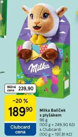 Tesco Milka Balíček s plyšákem, 96 g nabídka