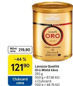 Tesco Lavazza Qualità Oro Mletá káva, 250 g nabídka