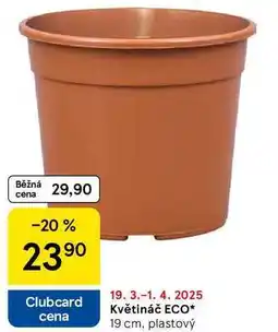 Tesco Květináč ECO, 19 cm, plastový nabídka