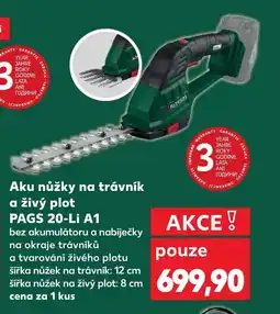 Kaufland Aku nůžky na trávník a živý plot PAGS 20-Li A1 nabídka