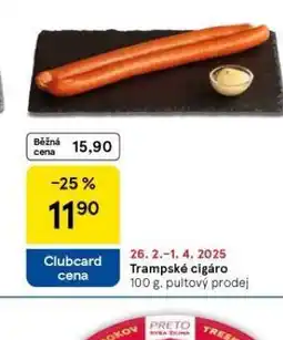 Tesco Trampské cigáro nabídka