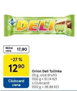 Tesco Orion deli tyčinka nabídka