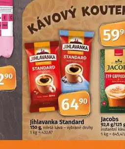 Coop Jihlavanka standard mletá káva nabídka