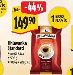 Albert Jihlavanka standard mletá káva nabídka