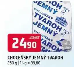 Terno Choceňský Jemný tvaroh 250g, vybrané druhy nabídka