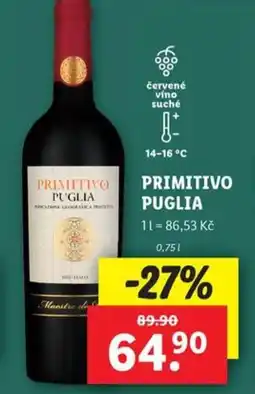 Lidl PRIMITIVO PUGLIA nabídka