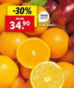 Lidl Pomeranče nabídka