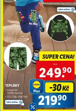 Lidl Tepláky nabídka