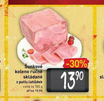 Billa Šunkové koleno ručně skládané nabídka