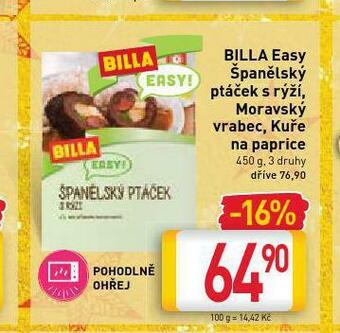 Billa Billa easy kuře na paprice nabídka