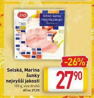 Billa Marina šunka nabídka