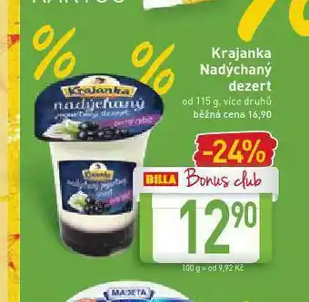 Billa Krajanka nadýchaný dezert nabídka