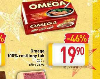 Billa Omega 100% rostlinný tuk nabídka