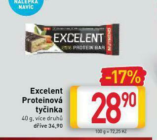 Billa Excelent proteinová tyčinka nabídka