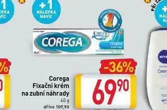 Billa Corega fixační krém na zubní háhrady nabídka