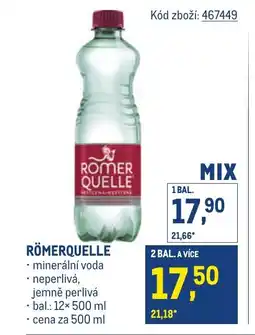 Makro RÖMERQUELLE nabídka