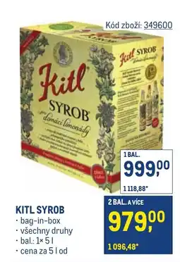 Makro KITL SYROB nabídka