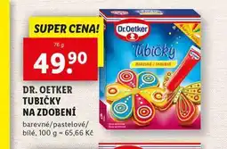 Lidl Dr. oetker tubičky na zdobení nabídka