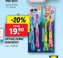 Lidl Dětské zubní kartáčky nabídka