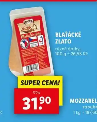 Lidl Blaťácké zlato nabídka
