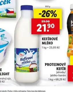 Lidl Kefírové mléko nabídka