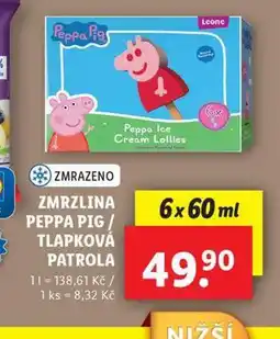 Lidl Zmrzlina peppa pig / tlapková patrola nabídka