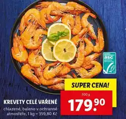 Lidl Krevety celé vařené nabídka