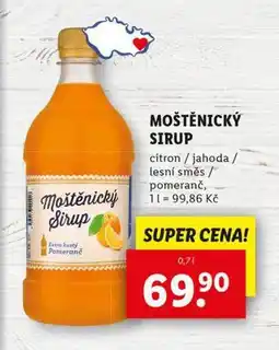 Lidl Moštěnický sirup nabídka