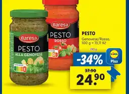 Lidl Pesto nabídka