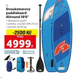 Lidl Dvoukomorový paddleboard allround nabídka
