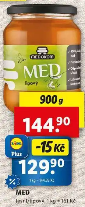 Lidl MED, 900 g nabídka