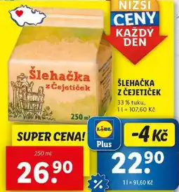 Lidl ŠLEHAČKA Z ČEJETIČEK, 250 ml nabídka