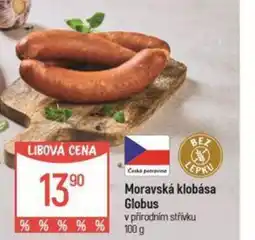 Globus Moravská klobása Globus nabídka
