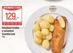 Globus Smažená treska s vařenými bramborami nabídka